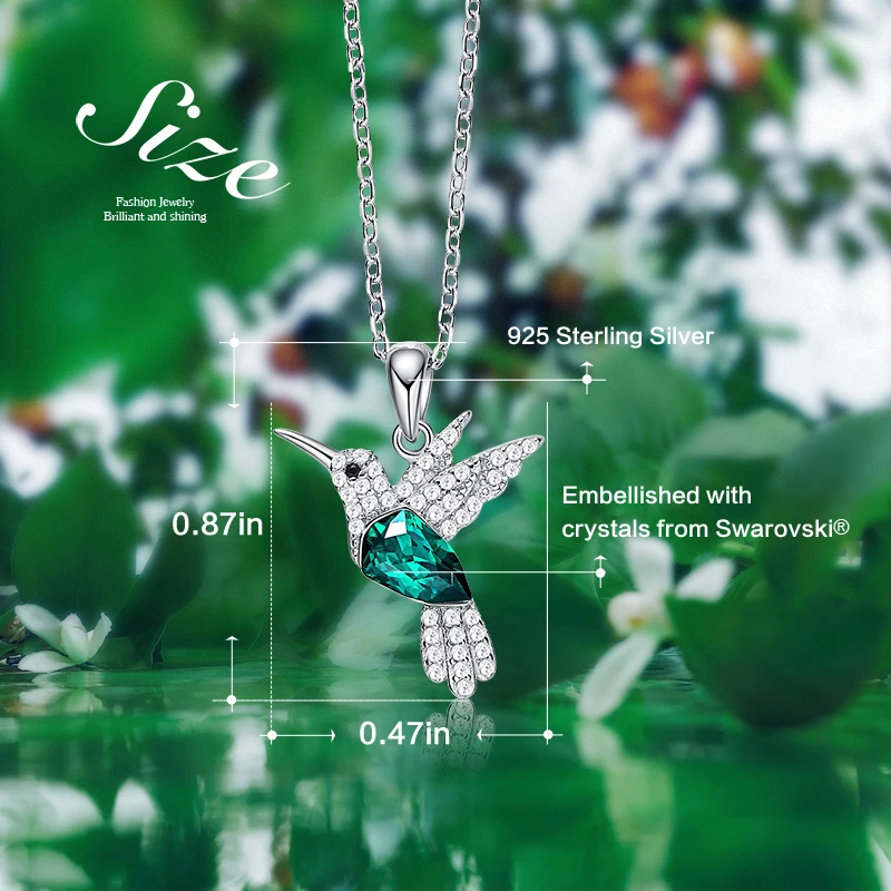 Cdyle Hummingbird ювелирное изделие из стерлингового серебра 925 пробы цепочка ожерелье