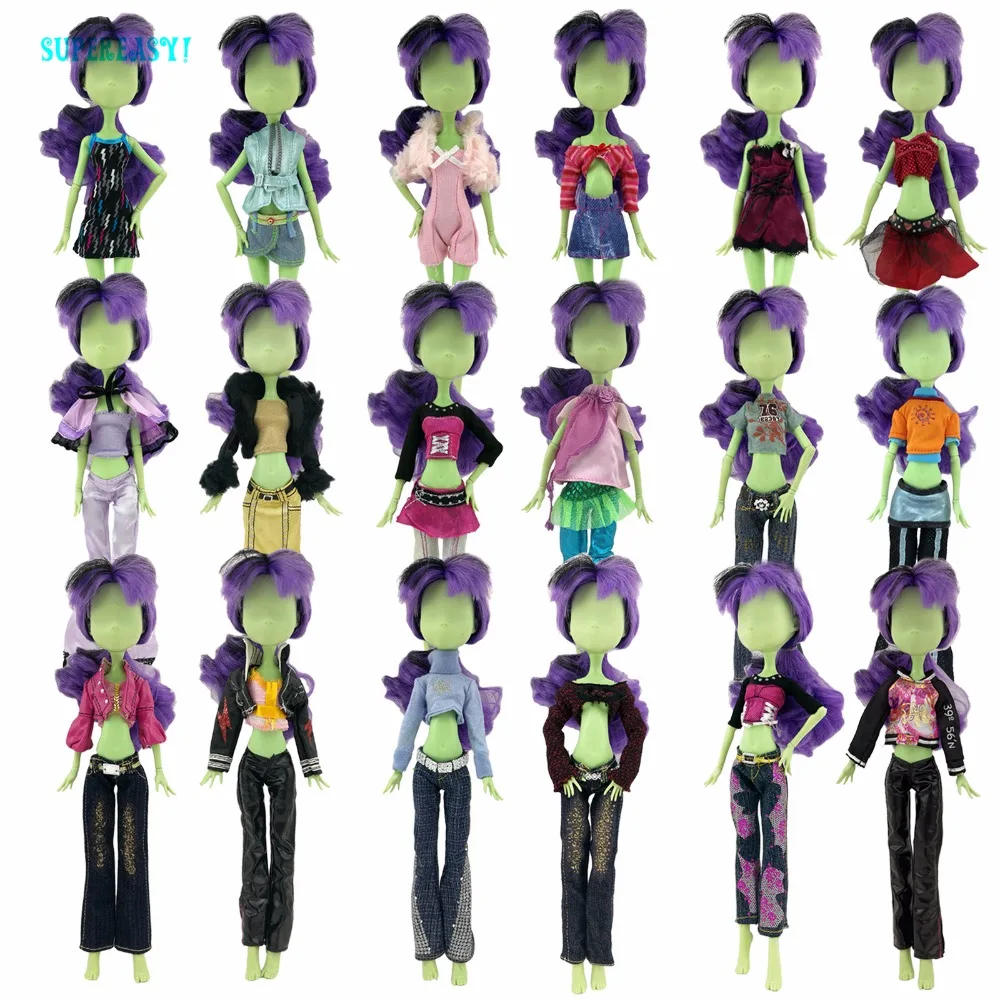 5 комплектов ручной вечерние на выбор одежда для куклы блузка платье монстра