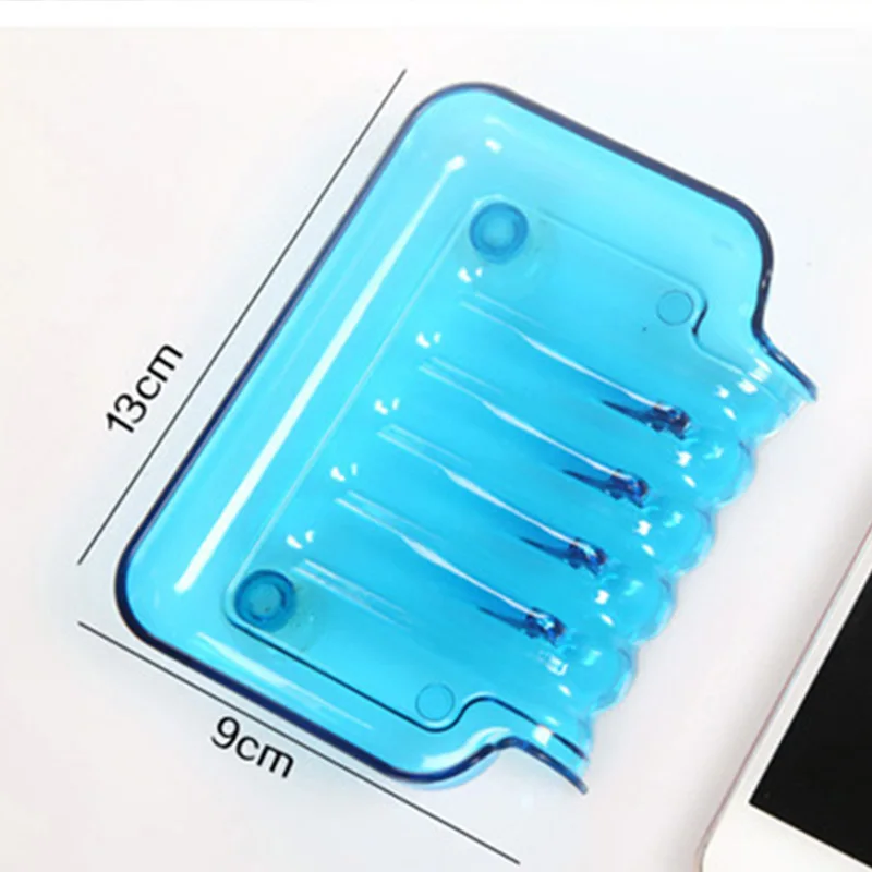 Washroom practical storage gadget with suction cup drain soap box candy color dish | Дом и сад
