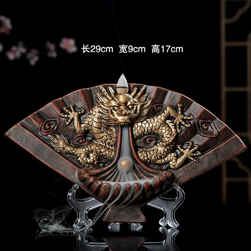 Керамика обратного ладан горелки творческий домашний декор Дракон держатель