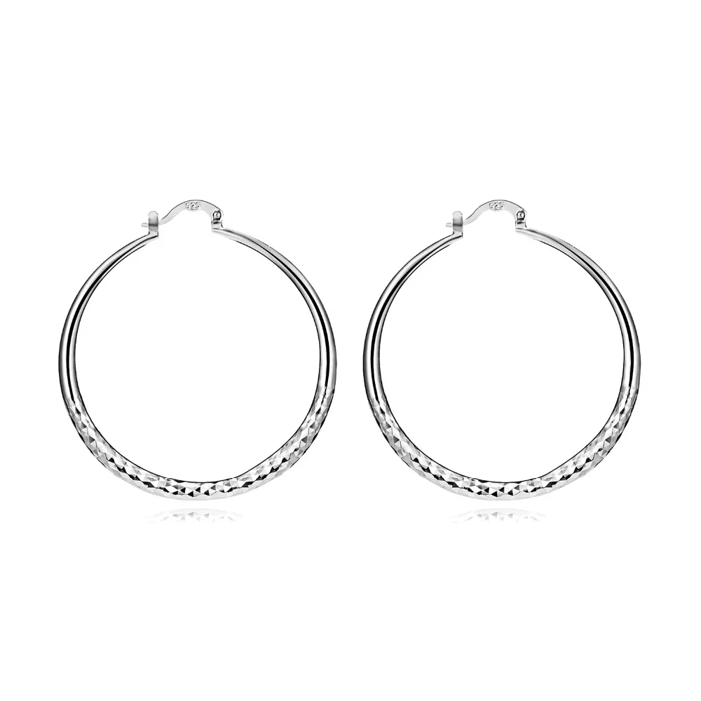 Rinhoo большой серебряный большой круг обруч серьги Bijoux геометрические серьги для женщин панк Эффектные серьги