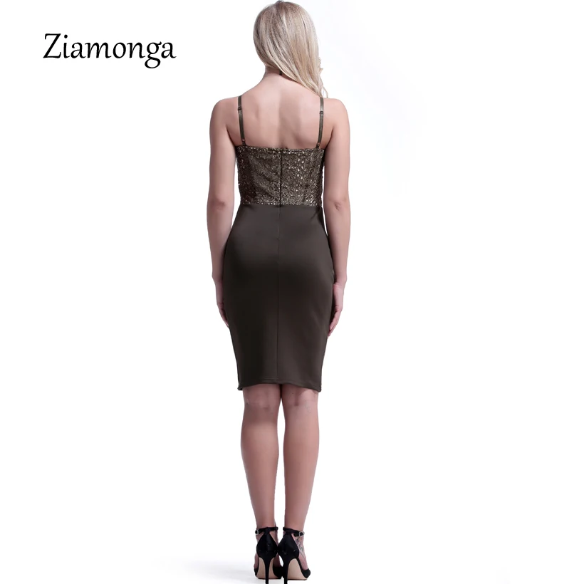 Ziamonga Элегантный оболочка Sexy Кружевное платье миди Для женщин без бретелек без рукавов Лето Bodycon платье черные повязки для ночного клуба вечерние платье