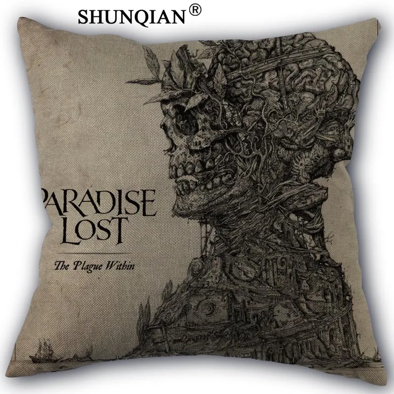 Pillowcase Новое поступление lindemann заказной хлопковый Чехол на подушку с застежкой-молнией на заказ Чехол на подушку большого размера на заказ Ваш образ в подарок - Цвет: Pillowcase