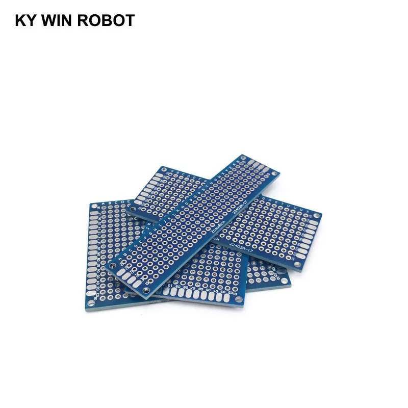 20шт 5x7 4x6 3x7 2x8 см синий двухсторонний медный Прототип Pcb Универсальный PCB для Arduino |