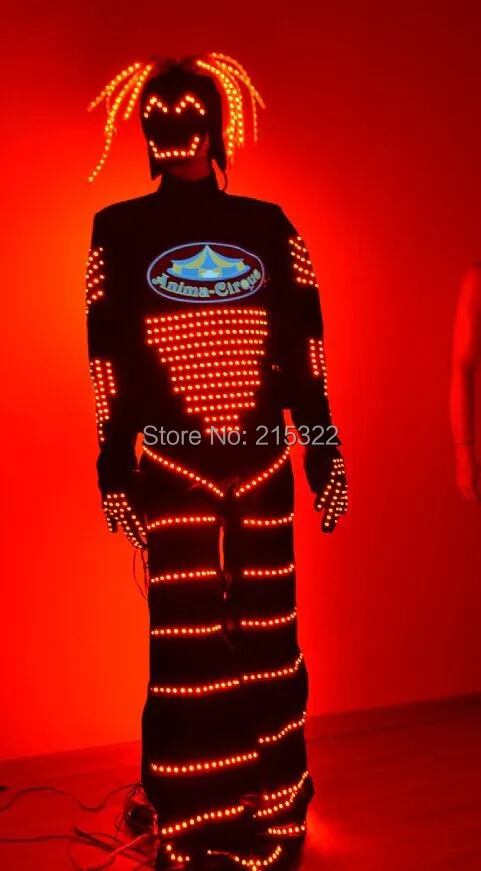 Светодиодный костюм робота iluminaed светящийся светодиодный|led robot|led robot suitrobot suit |