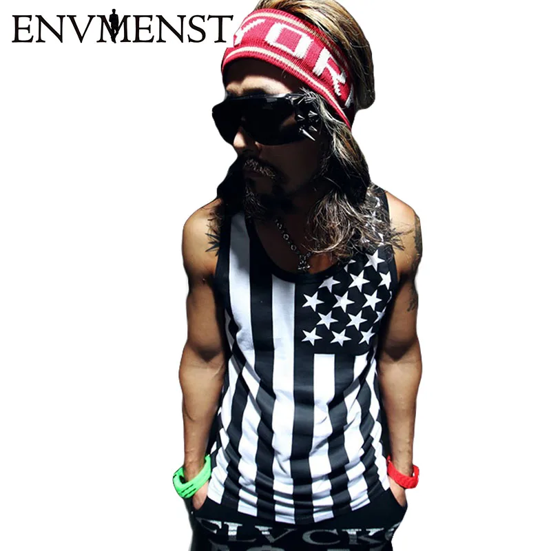 Мужская хлопковая майка с принтом акулы в стиле хип хоп|men sleeveless top|mens sleevelessmen cotton