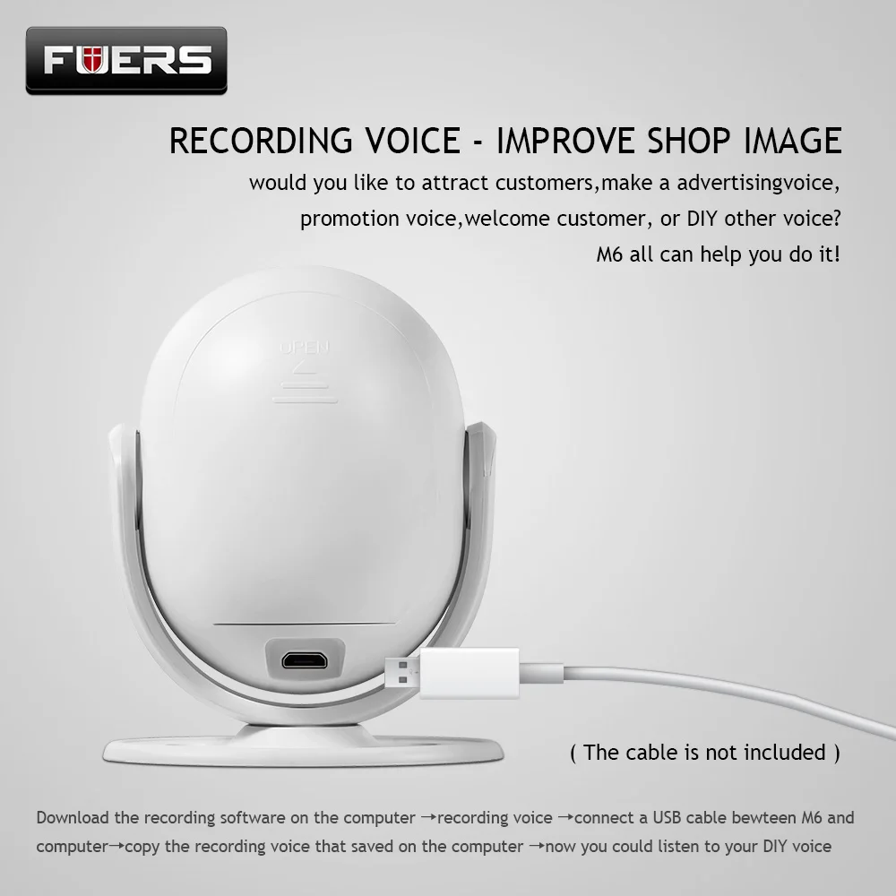 Fuers New M6 PIR Infared сигнализация 52 разные музыкальные Опциональные двери Добро