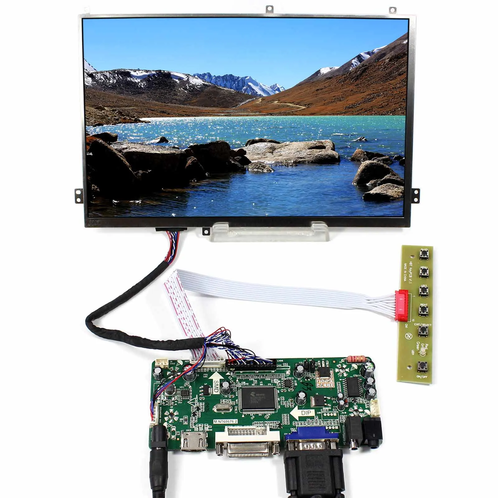 

10.1inch 1920X1200 B101UAN01.1 IPS LCD Screen Backlight WLED M.NT68676 HD MI DVI VGA AUDIO LCD Controller Board