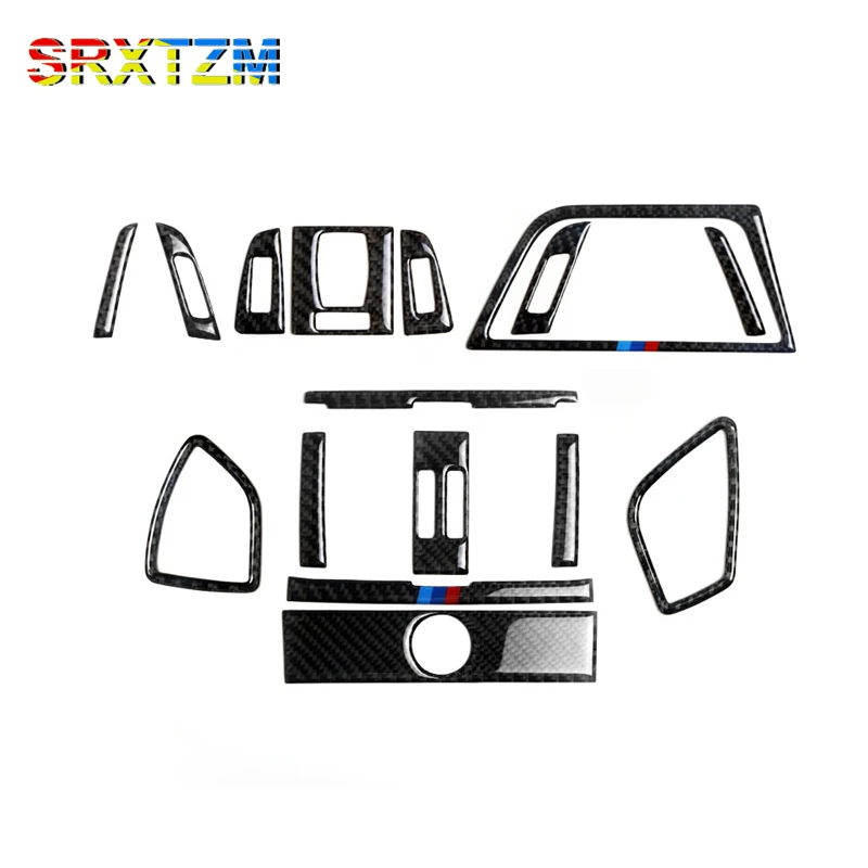 

SRXTZM углеродное волокно, автомобильная центральная консоль, выход воздуха, вентиляционное отверстие, декоративная крышка, рамка, наклейки для Bmw F30 F34