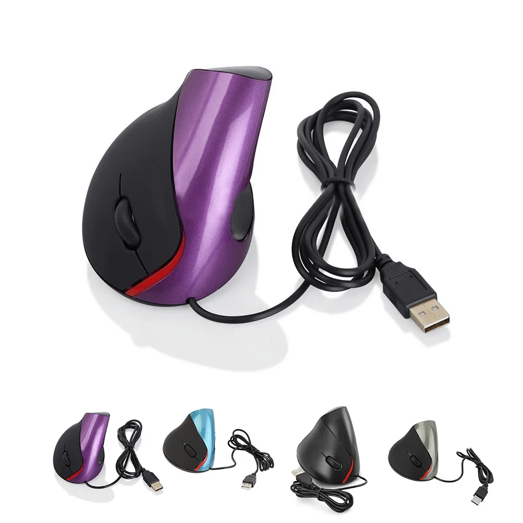 

Wired Vertical Mouse Superior Ergonomic Design Mice Optical USB Mouse For Gaming Computer PC Laptop Prevention Mouse Hand