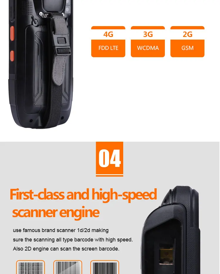 Caribe PL-40L большой экран 1d bluetooth android сканер штрих-кода КПК беспроводной планшетный сканер