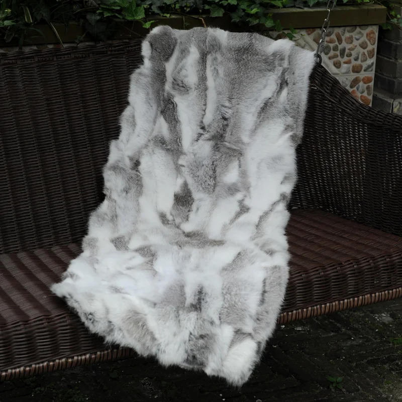 Одеяло из натурального кроличьего меха размеры 70x140 см|rugged rugged|rug blanketrug fur |