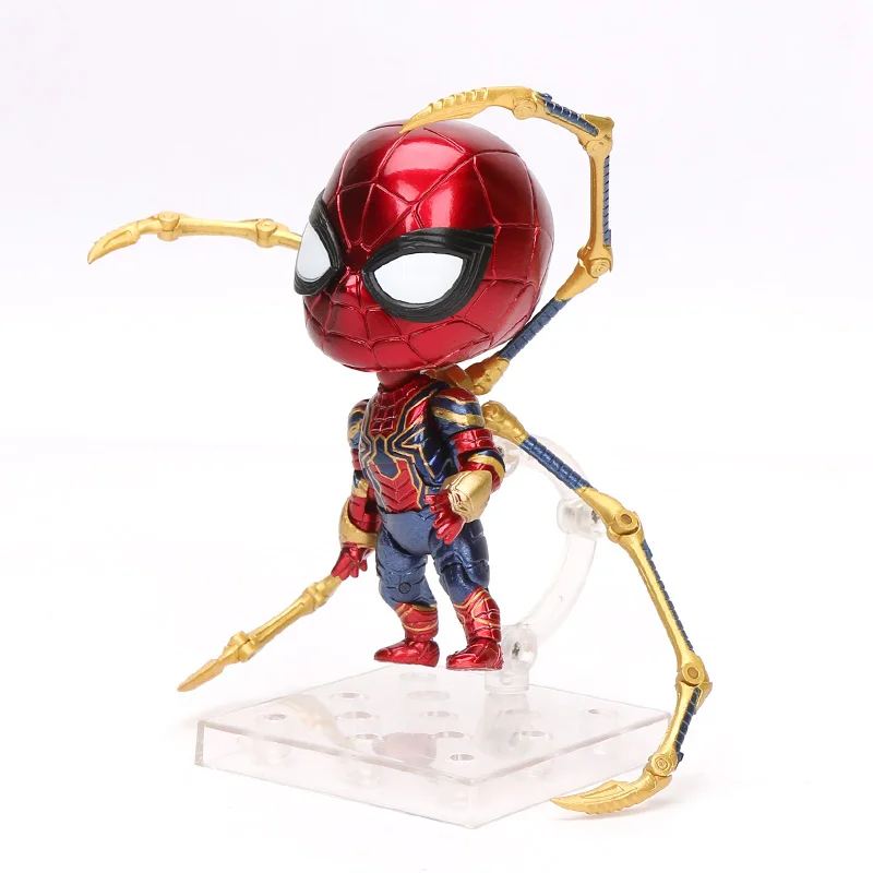 10 см игрушки Marvel Nendoroid 1037 Мстители эндшпиль Железный человек паук ПВХ Фигурка Железный Паук супер герой Коллекционная модель