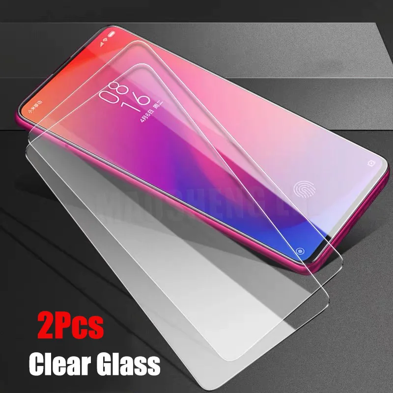 2Pcs HD Glass 2 шт./лот, закаленное стекло для Xiao mi Red mi K20 mi 9T Pro, защита экрана, анти-Blu-Ray стекло для Xiaomi mi 9 T, защитное стекло - Цвет: 2Pcs HD Glass