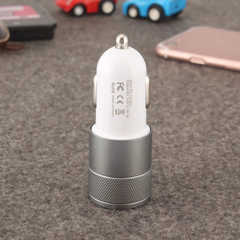 Стильный Мини дизайн Универсальный двойной USB порт Автомобильный прикуриватель