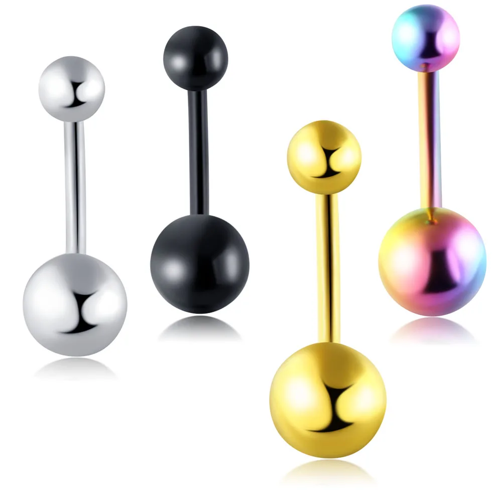 belly ring JUNLOWPY 1 шт стальная пупка пирсинг для уха шпильки пленное кольцо в нос губы брови ушной хрящ серьги ювелирные изделия для тела - Окраска металла: belly ring