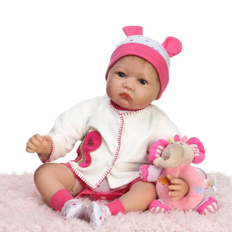 

Горячая Распродажа NPK Bebes reborn dolls 22 "55 siicone reborn baby dolls для девочек подарок для детей мягкая сенсорная настоящая кукла reborn