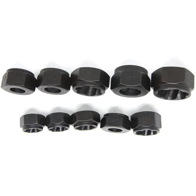 10 шт поврежденный гайка для удаления болтов Съемник шпилек набор (#1 #10)