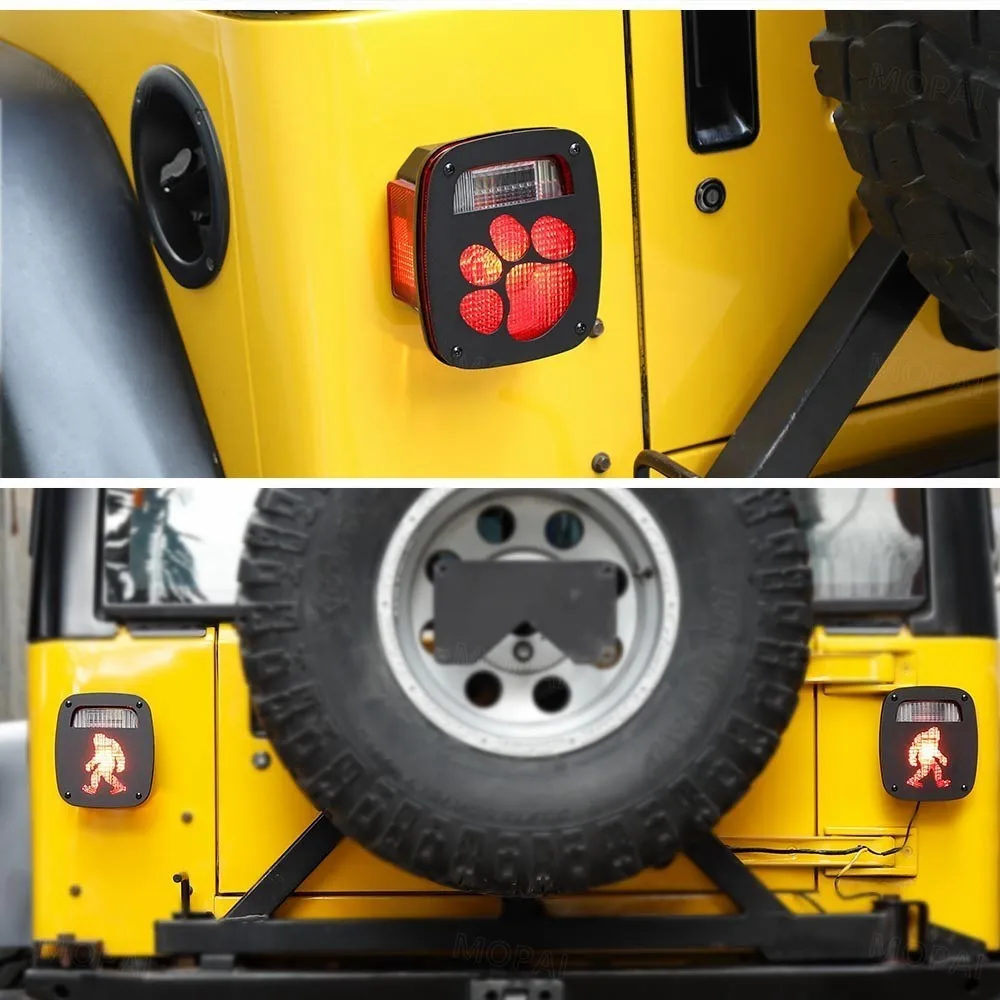 MOPAI колпак лампы для Jeep Wrangler 1997-2006 Автомобильный задний светильник, крышка лампы, украшение для Jeep Wrangler TJ автомобильные аксессуары