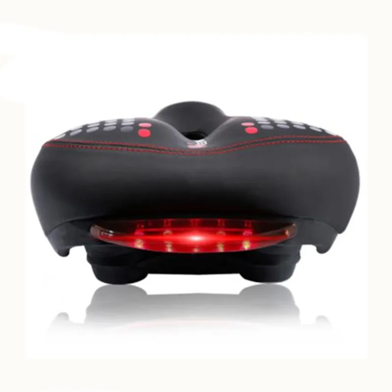 Горячее горное велосипедное седло с хвостовым светом утолщенное MTB мягкое