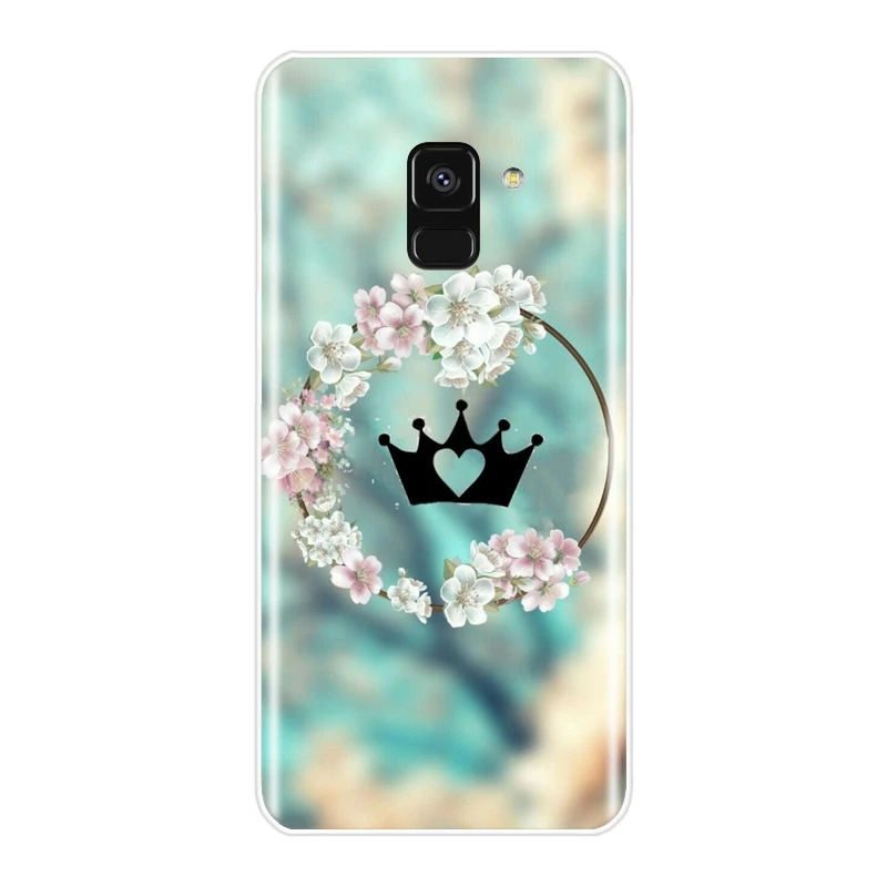 Чехол для телефона Samsung Galaxy A6 A8 Plus 2018 силиконовая Мягкая задняя крышка King и Queen A3 A5