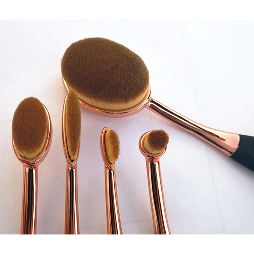 5 шт. набор кистей для макияжа мягкая Овальная головка образный фундамент