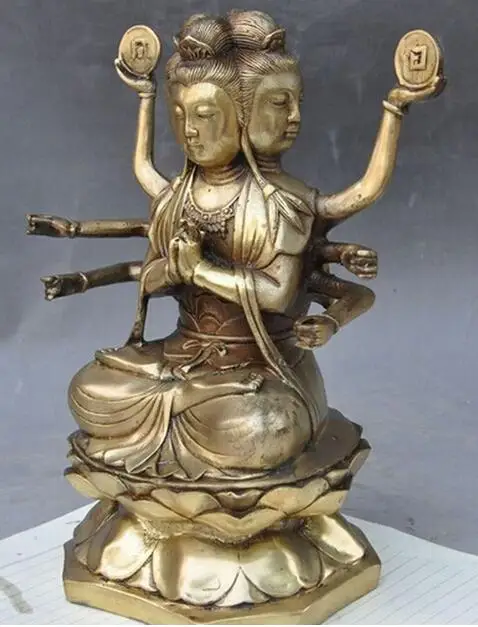 9 &quotТибетский буддизм Joss латунь 4 глава 8 Arms namgyalma Ushnishavijaya статуя Будды|statue|statues