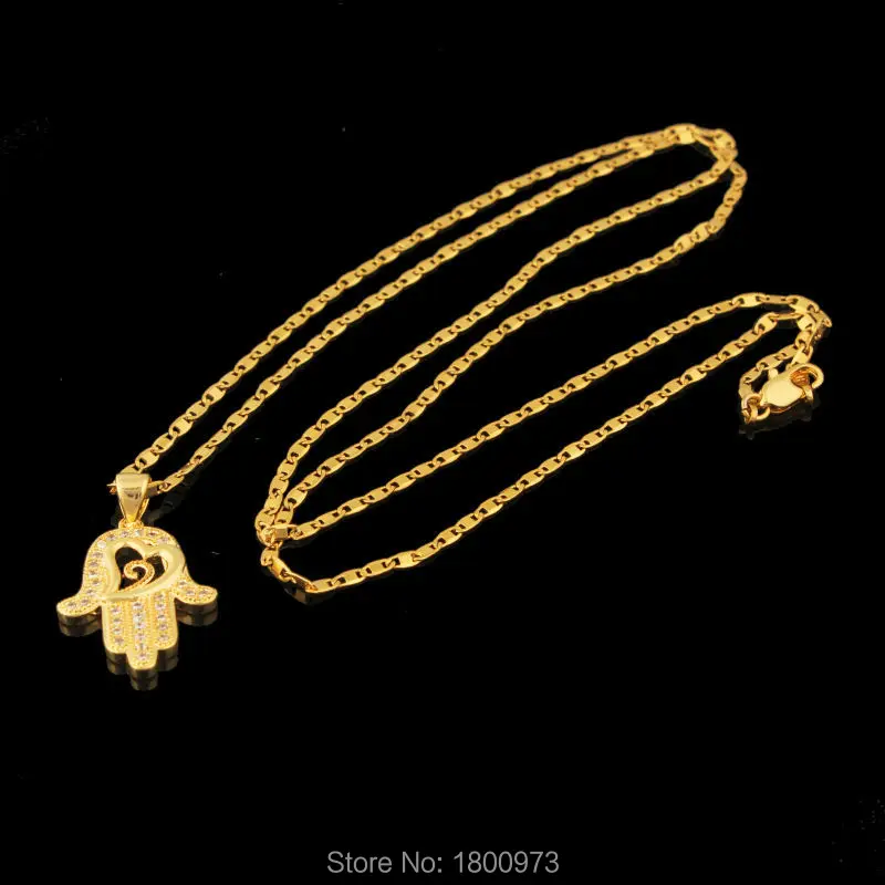 Новый бренд Хамса ручной кулон. Позолоченные Изысканные циркониевые подвески