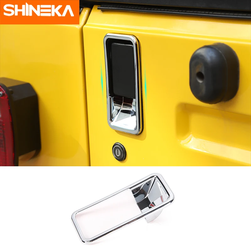 SHINEKA Автомобильная наклейка для Jeep Wrangler TJ 1997 2006 хромированная задняя дверная