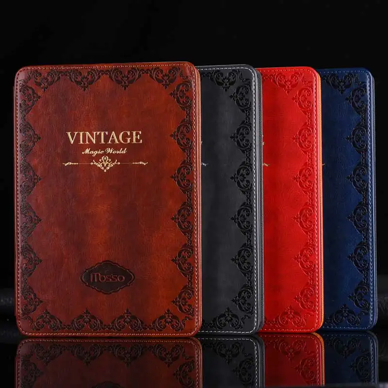 

Luxury Vintage Print Waterproof Leather Case for Apple iPad 9.7 inch 2018 Classic Retro Stand Smart Cover for New iPad 9.7" 2017