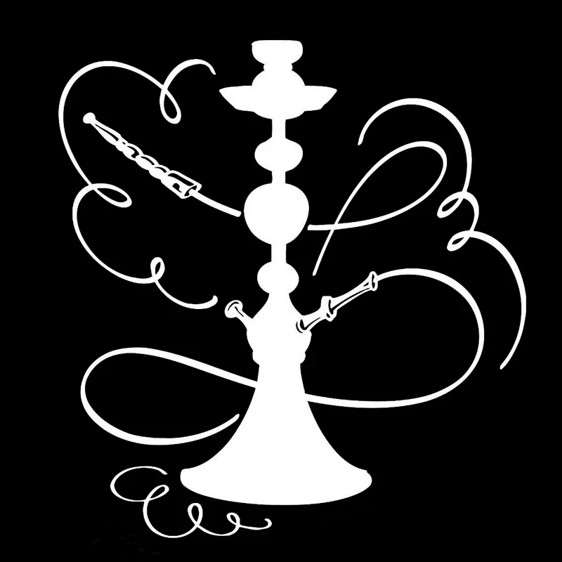 Наклейки на кальян 16 2 см * 17 см|vinyl black|black vinylsilver vinyl |