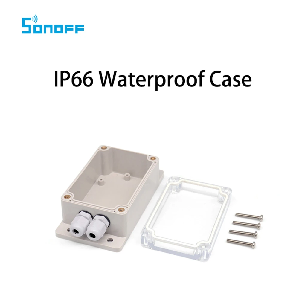 Для дропшиппинг 20 шт./лот Sonoff IP66 водонепроницаемый чехол для Basic/RF/Dual/Pow/TH16/G1 Smart