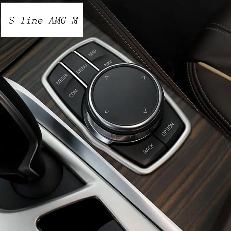Автомобильный Стайлинг для BMW X3 F25 G01 интерьер мультимедиа Кнопка крышка