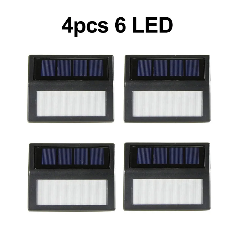 4pcs 6 LED 30/40 светодиодный уличный Солнечный свет PIR датчик движения 4 шт. Солнечная настенная лампа водонепроницаемый энергосберегающий аварийный садовый фонарь - Испускаемый цвет: 4pcs 6 LED