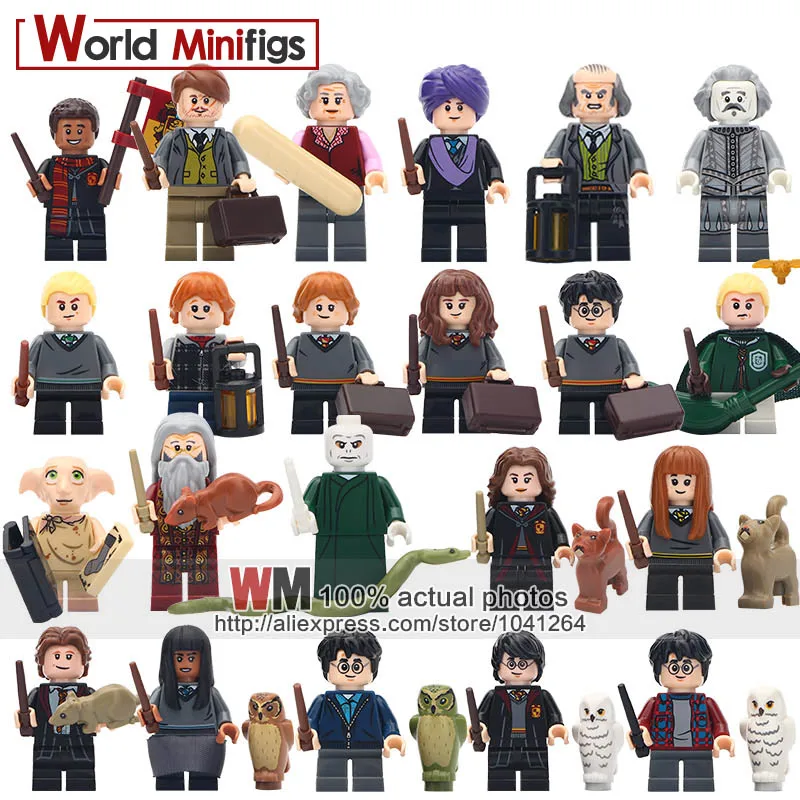 1 Набор, серия Harry Potteres Dobby Moody Дамблдор Madame Hooch Severus Snape Voldemort Dean Thomas, строительные блоки, игрушки в подарок