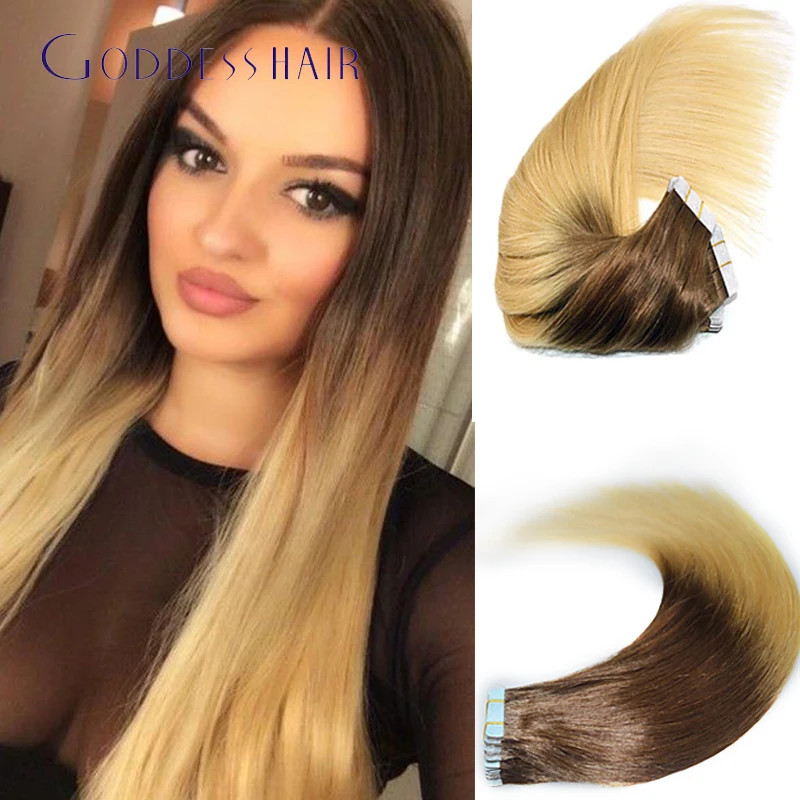 8 APeruvian волос девы уток кожи наращивание шелковистая прямая человеческих ломбер