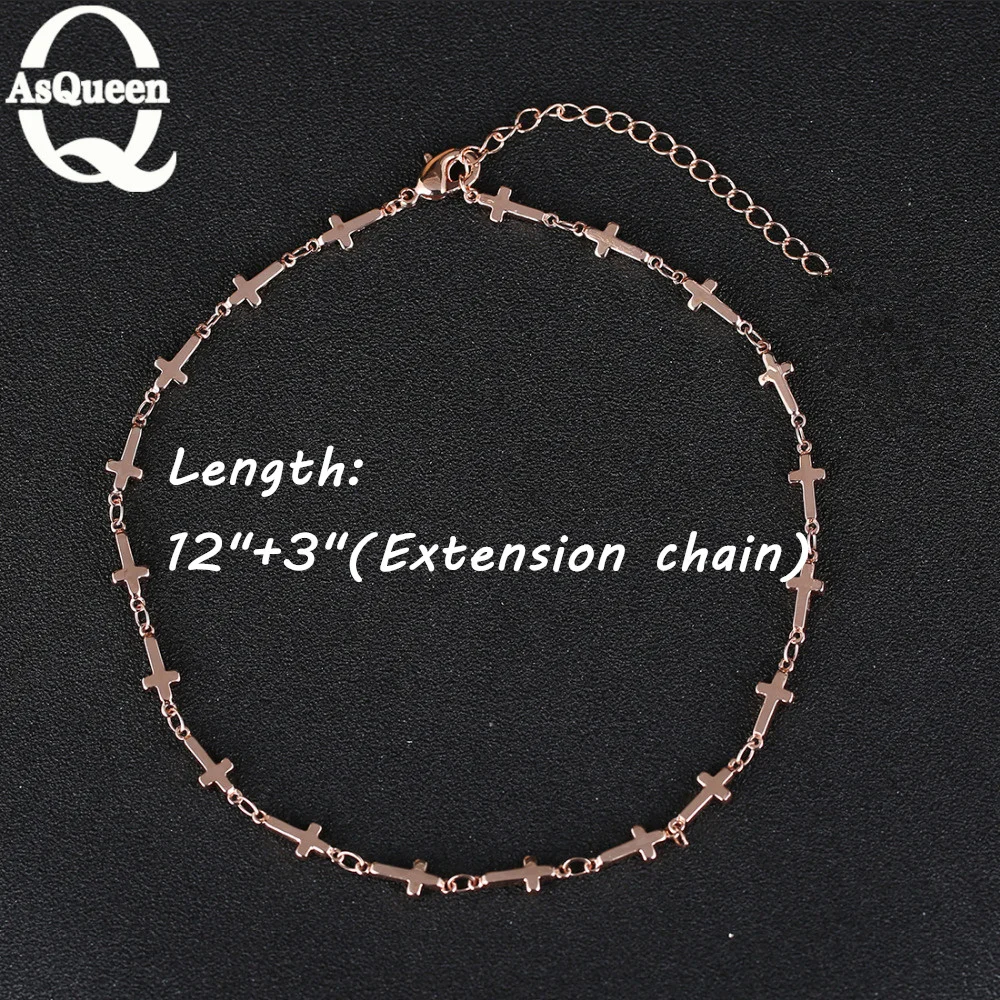 Новое ожерелье золотого цвета модное ожерелье-чокер с крестом и звездой для