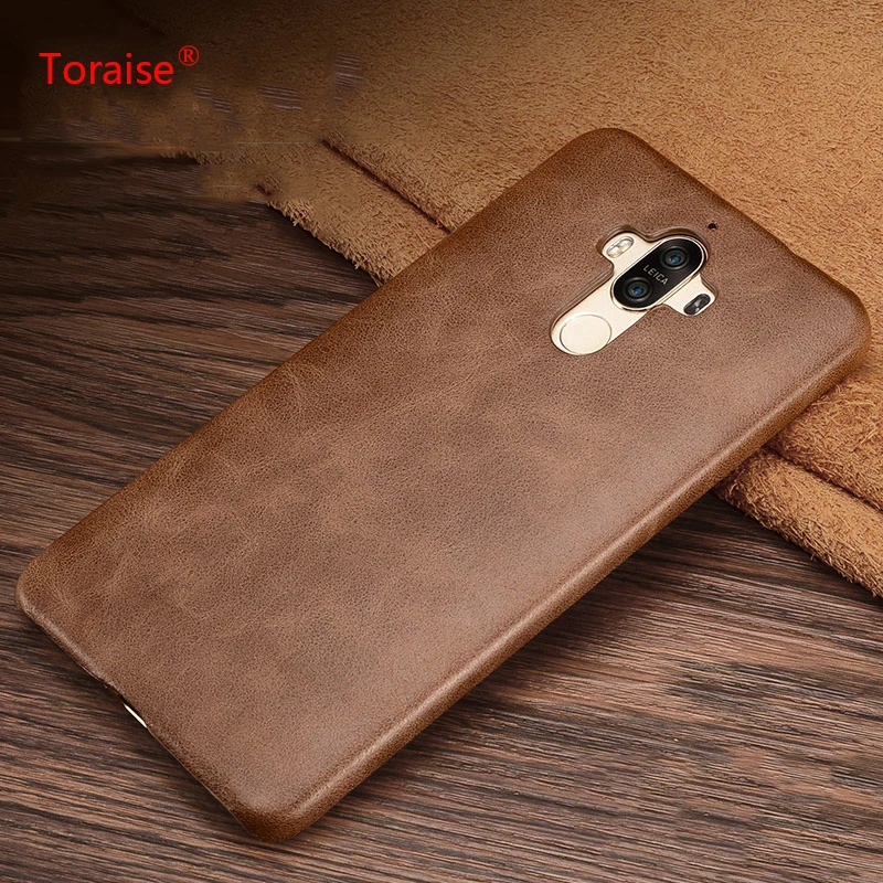 Toraise Protective Case For Huawei Mate 9 Luxury Genuine Leather Back Cover Pro Phone Coque Capa |
