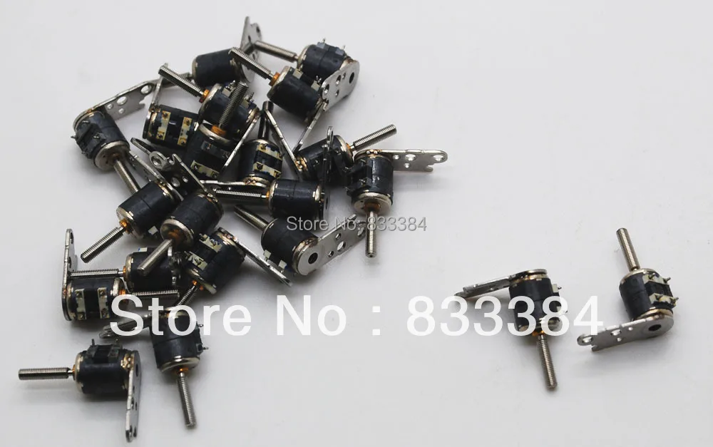 Миниатюрный шаговый электродвигатель 4 провода 2 фазы микро двигатель (диаметр: 6