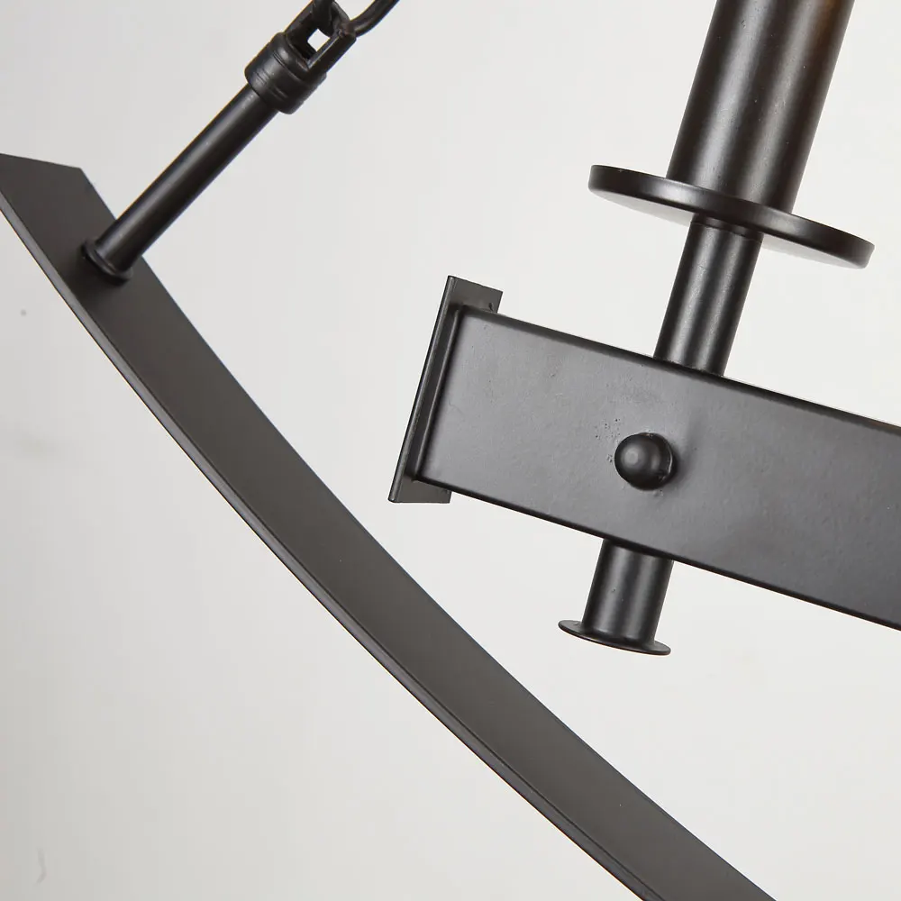 Американский промышленный подвесной светильник шикарный черный бант и стрела 6