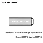 USB флеш-накопитель SONIZOON XEZUSB3.0010 Push and pull USB3.0 IS903scheme ofSLC32GB стабильный высокоскоростной memoriaast