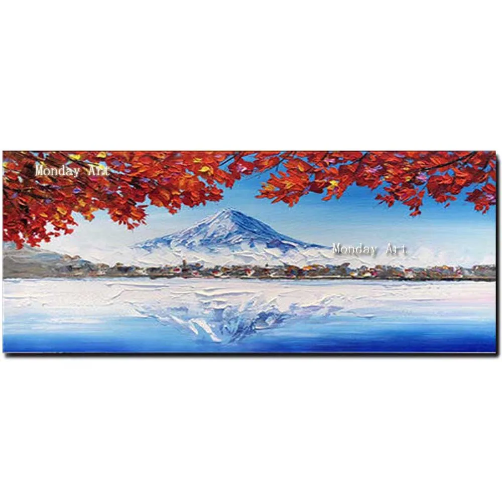 Wedding decoration Handmade Nordic style Canvas oil painting hand painted Landscape Painting Wall Art Home Decoration | Дом и сад