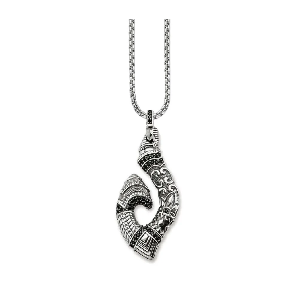 Maori Hook Pendant Link Chain Necklaces For Women &amp Men 2019 Spring New 925 Sterling Silver Glam Fashion Jewelry Gift Bijoux | Украшения