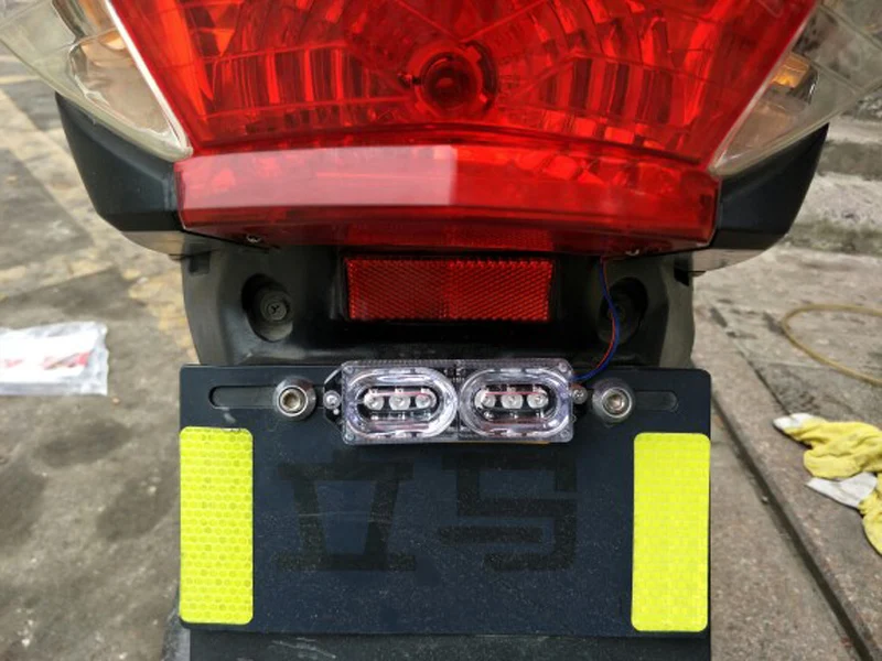 Светодиодная лампа 12 В для езды на велосипеде задний фсветильник номерного