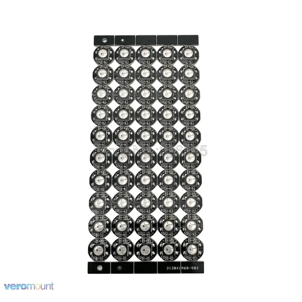 WS2812B светодиодный радиатор WS2812 светодиодный чипы 10-1000 шт. с черной/белой печатной платой(10 мм* 3 мм) WS2811 IC встроенный 5050 SMD RGB DC5V - Испускаемый цвет: Black PCB