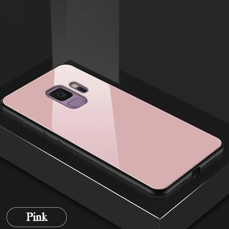 YonLinTan чехол для Samsung galaxy S9 Plus S 9 S9Plus жесткий на 360 Защитный из закаленного стекла