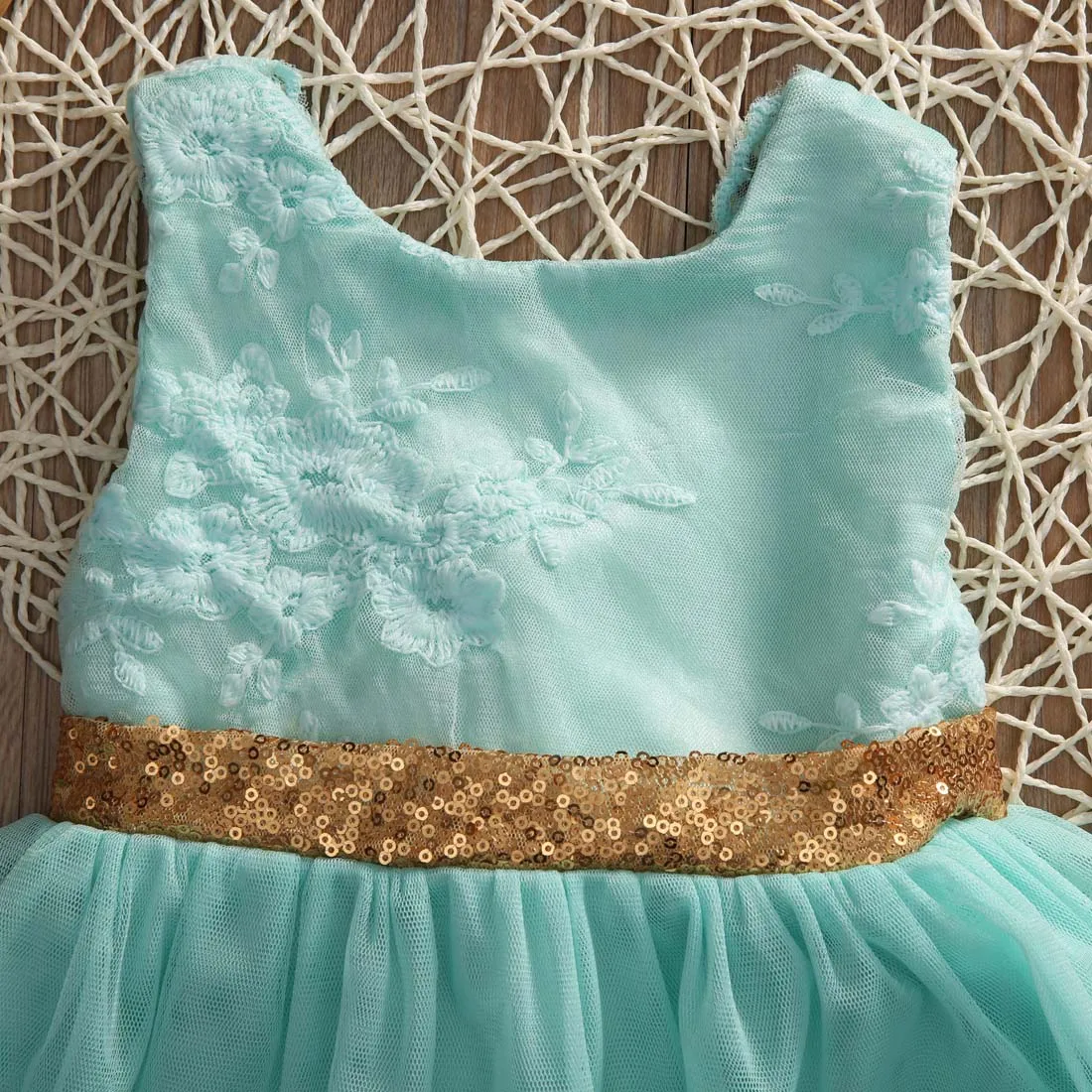 Платье принцессы с цветочным узором для девочек на свадебную вечеринку Высокое