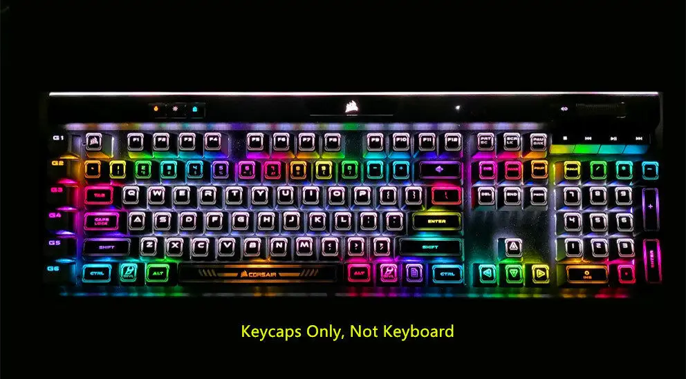 104 клавиш лазерная подсветка ключ крышка s для Corsair K70 K65 RGB K95 Strafe Механическая