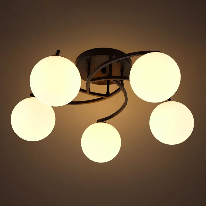 Винтажный потолочный вентилятор E27 в американском стиле люстра с круглым