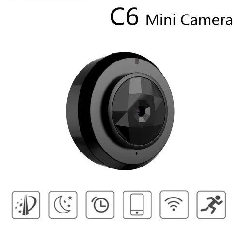 Мини-камера видеонаблюдения TYIYEWH C6 Wi-Fi HD 720P | Безопасность и защита